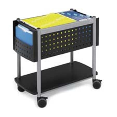 Betterbeds Company  Open Top Mobile File- w-4 Casters- 14-.75in.x28in.x26in.- Black BE939897